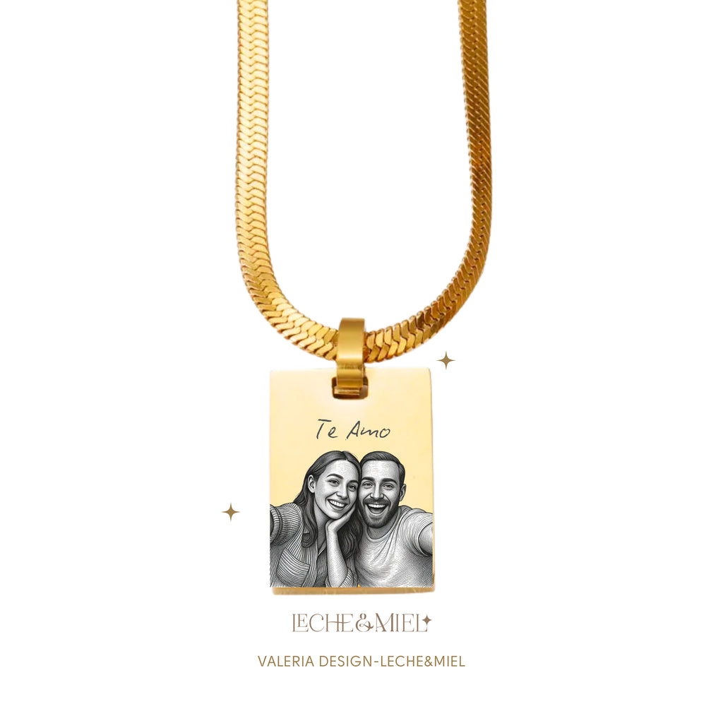 Cadena con tejido de serpiente personalizada