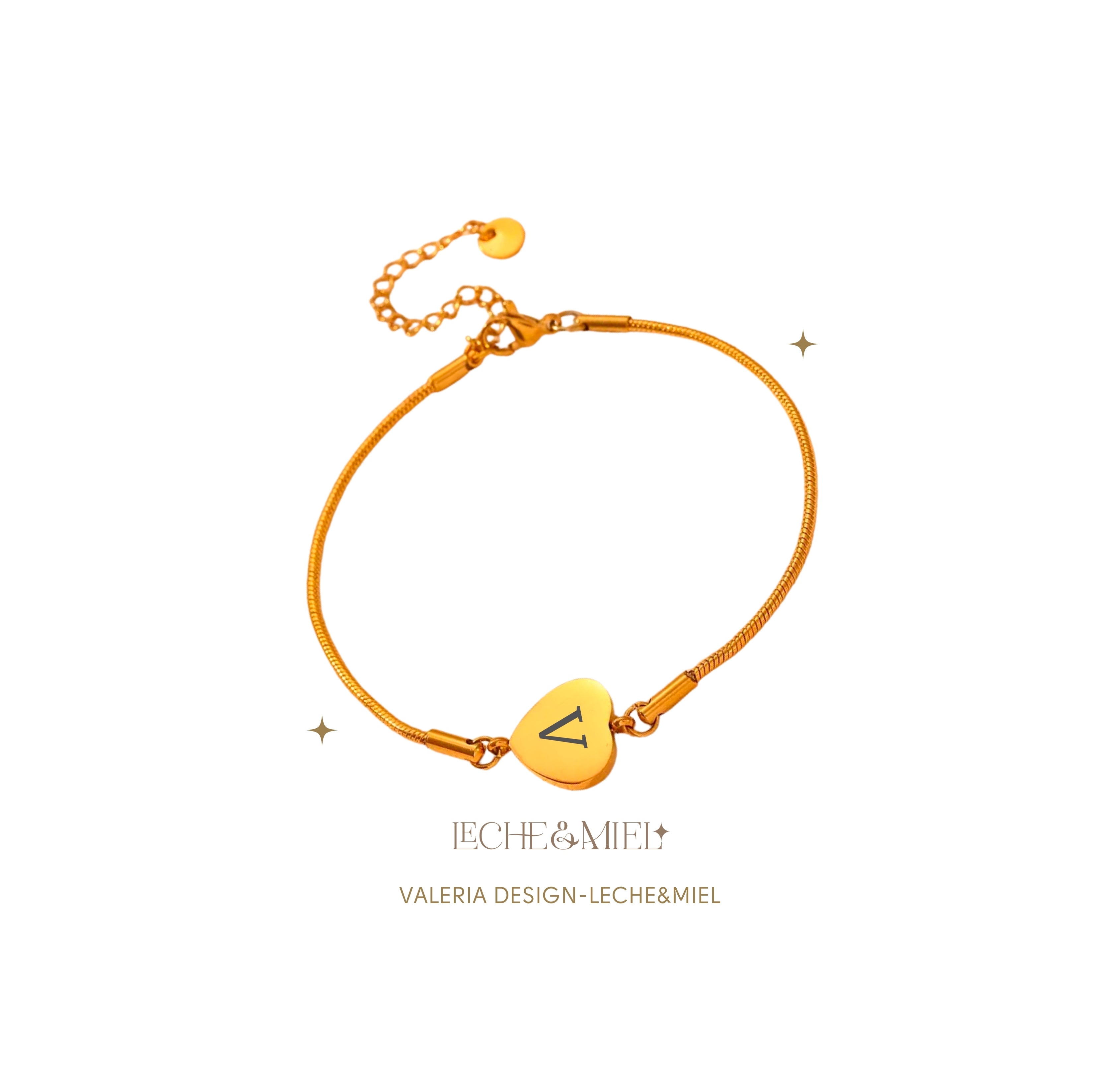 Pulsera personalizada de corazon
