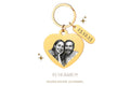 Llavero en forma de corazon personalizado
