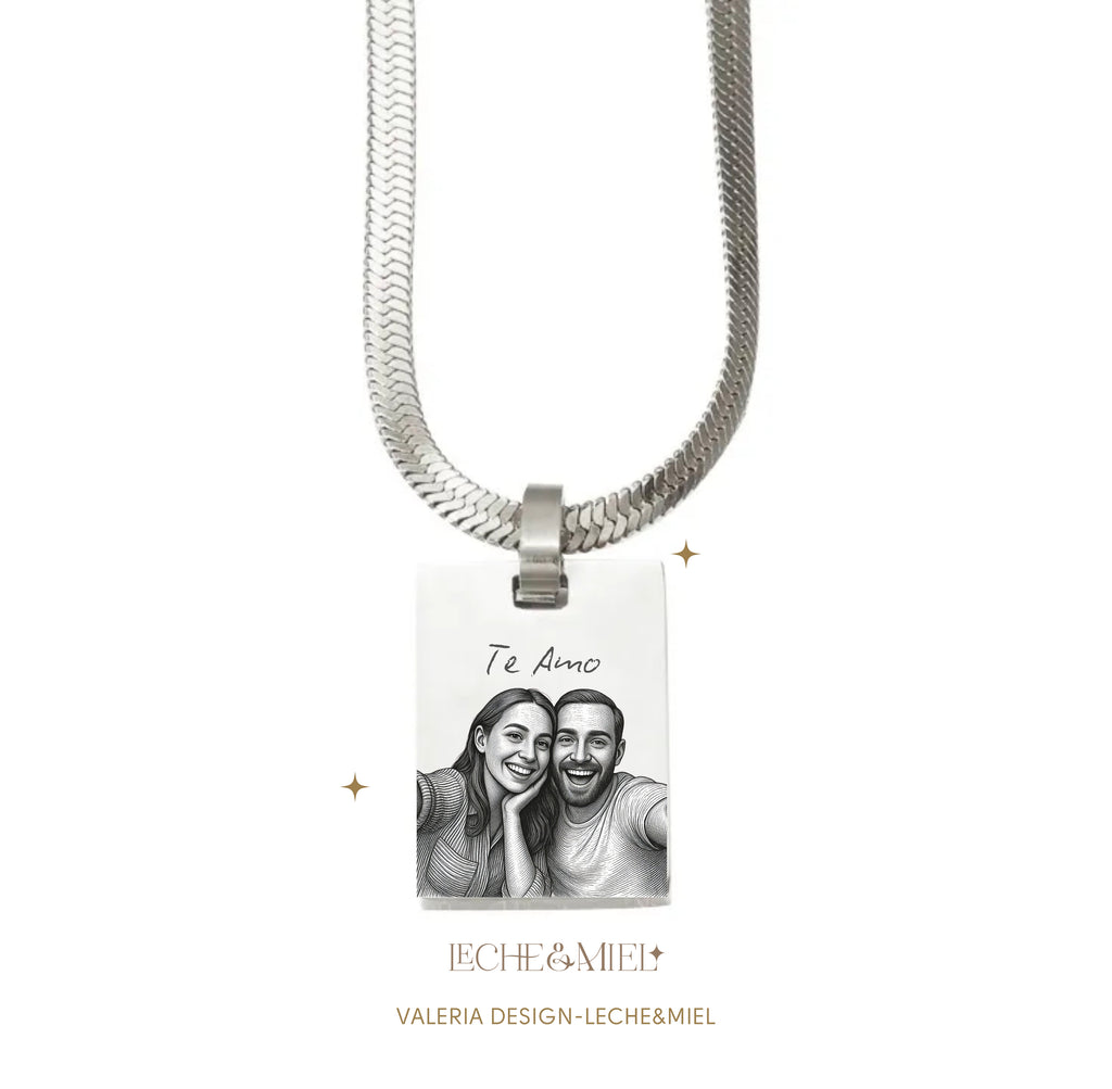 Cadena con tejido de serpiente personalizada